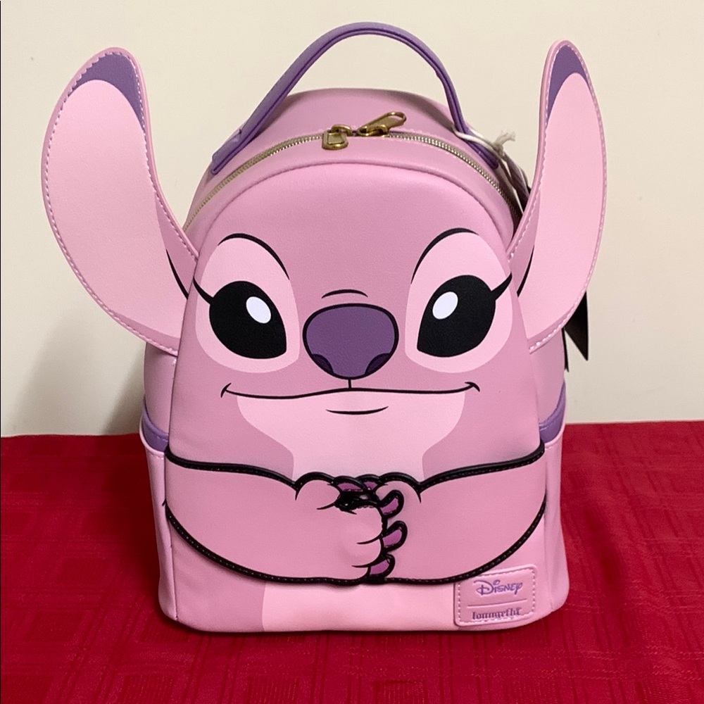 Loungefly Disney Stitch Angel Magnetic Hands Backpack